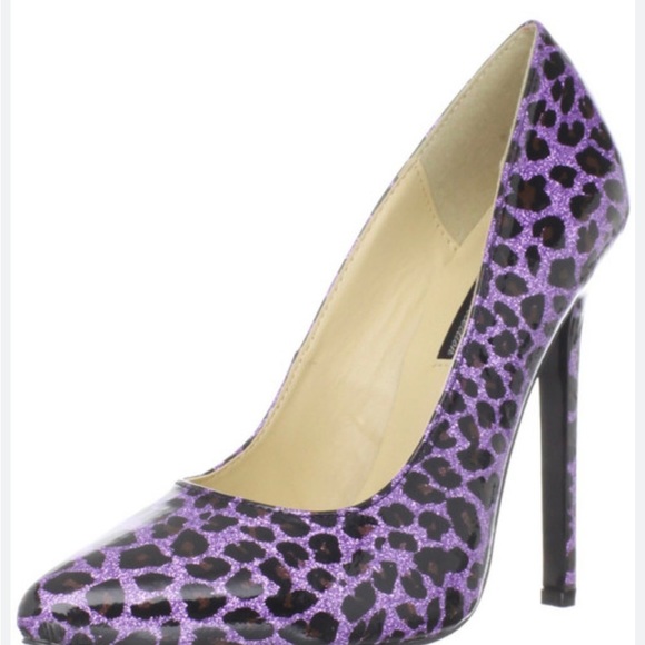 Highest heel collection, hottie, purple leopard - Picture 1 of 1